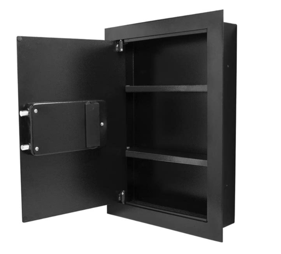 Barska AX13034 Left Opening Biometric Wall Safe