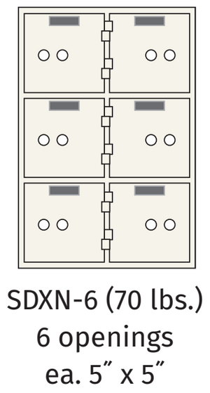 Socal SDXN-6 Bridgeman SDXN Series Safe Deposit Box
