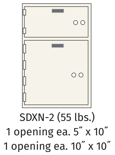 Socal SDXN-2 Bridgeman SDXN Series Safe Deposit Box