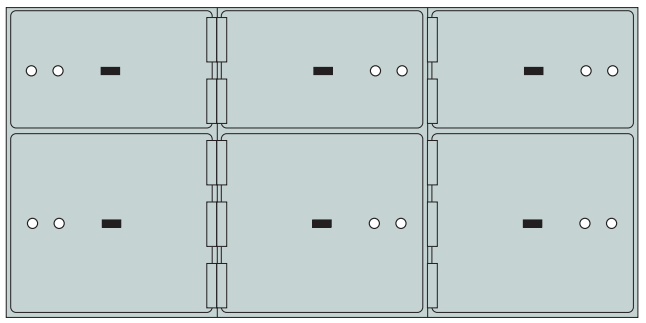 Socal SS-6A Bridgeman SS Series Safe Deposit Box