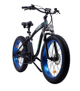 Ecotric Hammer Electric Fat Tire Beach Snow Bike UL Certified-Blue C-HAM26S900-BL