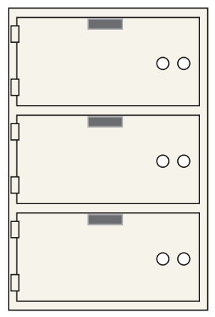 Socal SDXN-3 Bridgeman SDXN Series Safe Deposit Box