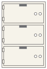 Socal SDXN-3 Bridgeman SDXN Series Safe Deposit Box