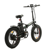 Ecotric Matt Black Portable and Folding Fat Ebike 48V with LCD Display NS-FAT20S900-MB