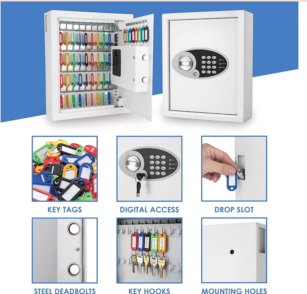 Barska AX12658 48 Keys Keypad Wall Key Safe