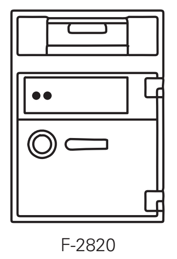 Socal F-2820 CC International Fortress Depository Safe