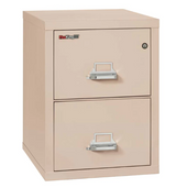 FireKing 2-1825-C Two Drawer Letter 25"D Vertical File Cabinet