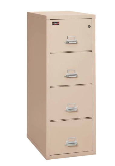 FireKing 4-1956-2 Two-Hour Four Drawer Letter Vertical File Cabinet