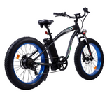 Ecotric Hammer Electric Fat Tire Beach Snow Bike UL Certified-Blue C-HAM26S900-BL