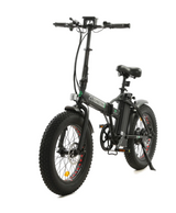 Ecotric Matt Black Portable and Folding Fat Ebike 48V with LCD Display NS-FAT20S900-MB