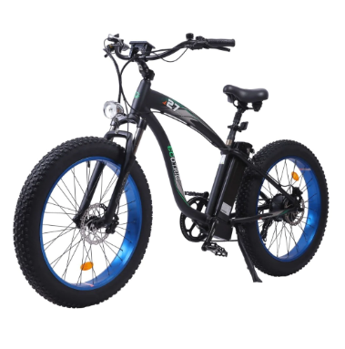 Ecotric Hammer Electric Fat Tire Beach Snow Bike UL Certified-Blue C-HAM26S900-BL