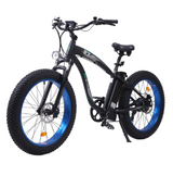 Ecotric Hammer Electric Fat Tire Beach Snow Bike UL Certified-Blue C-HAM26S900-BL