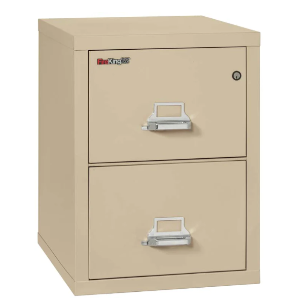 FireKing 2-2125-C Two Drawer Legal 25"D Vertical File Cabinet