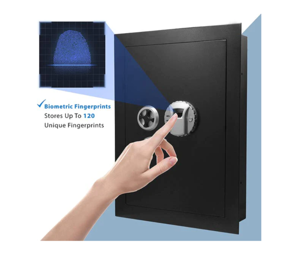Barska AX12038 Biometric Wall Safe Mammoth Safes