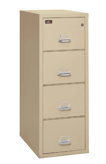 FireKing 4-1956-2 Two-Hour Four Drawer Letter Vertical File Cabinet