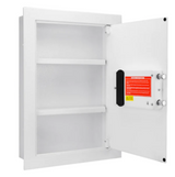 Barska AX13030 White Biometric Wall Safe