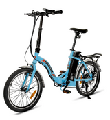 Ecotric Starfish 20" Portable and Folding Electric Bike UL Certified C-NSTA20LED