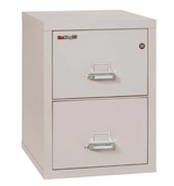 FireKing 2-1825-C Two Drawer Letter 25"D Vertical File Cabinet