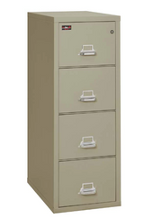 FireKing 4-1956-2 Two-Hour Four Drawer Letter Vertical File Cabinet