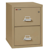 FireKing 2-1825-C Two Drawer Letter 25"D Vertical File Cabinet