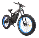 Ecotric Big Fat Tire Ebike 1000W 48v 17.5AH Bison-Matt Black NS-SON26LCD-BL