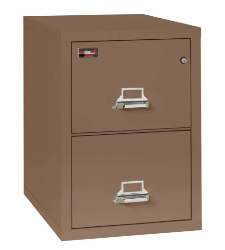 FireKing 2-1929-2 Two-Hour Two Drawer Letter Vertical File Cabinet