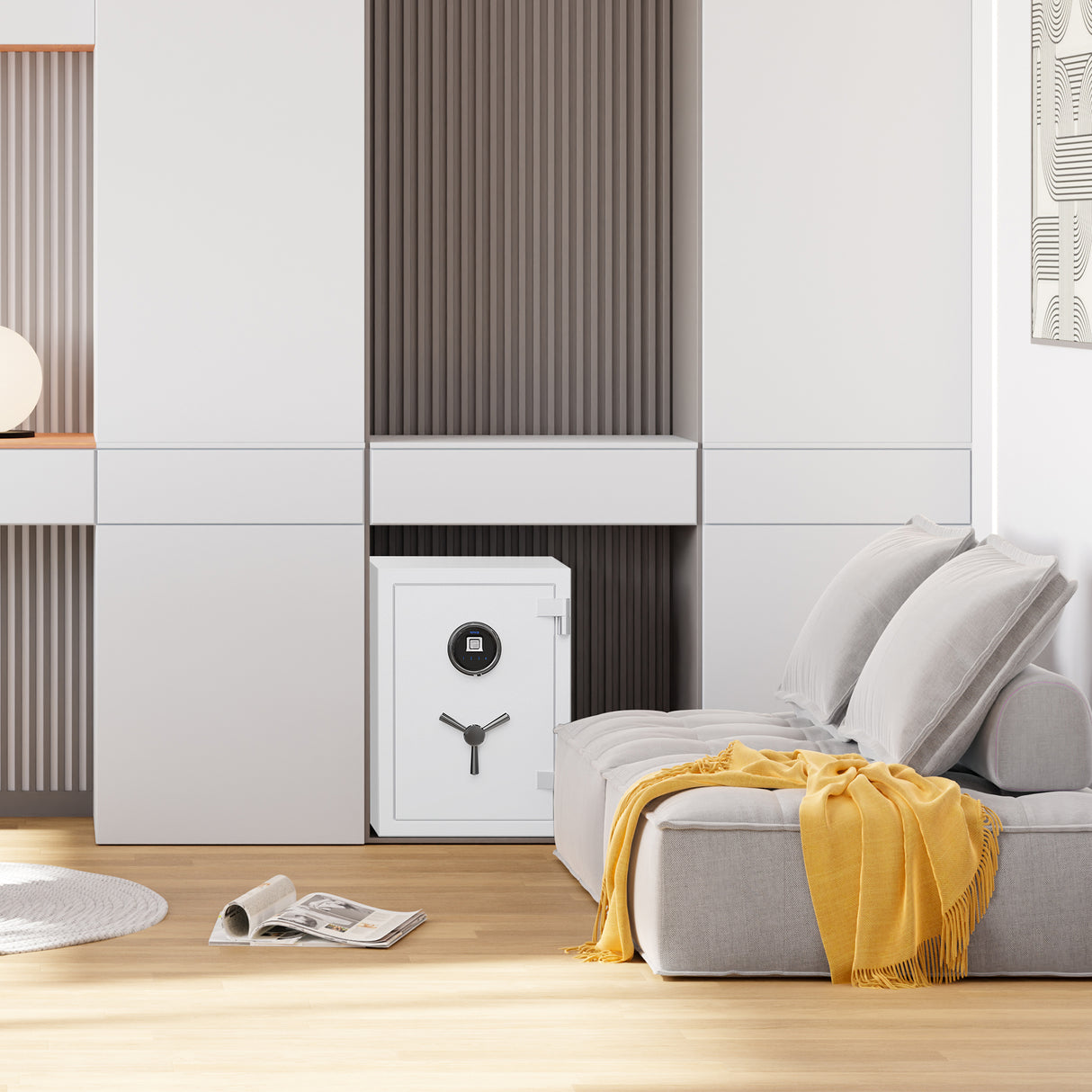 RPNB 1.29 Cubic Feet Deluxe Biometric Fireproof Safe RPFS50