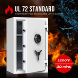 RPNB 2.12 Cubic Feet Deluxe Biometric Fireproof Safe RPFS66