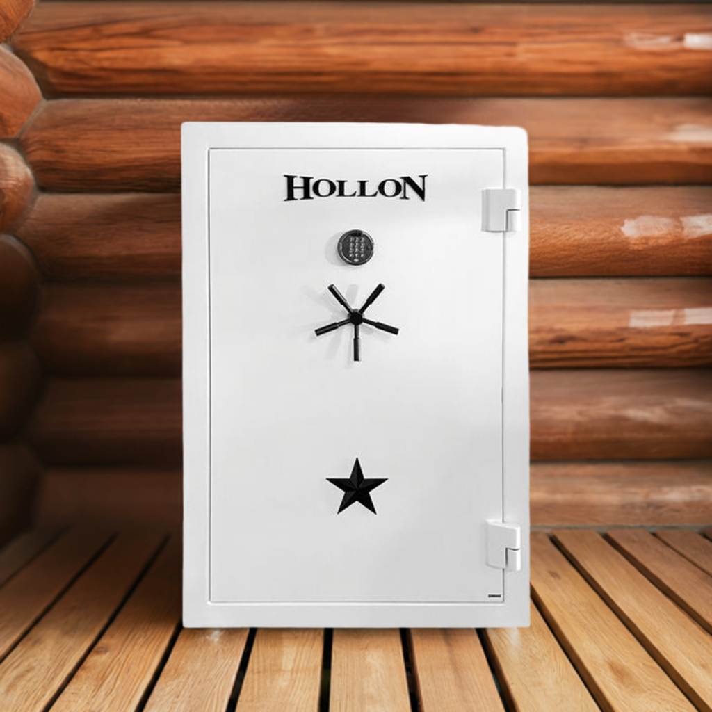 Hollon RG-39E White Republic Gun Safe – Mammoth Safes