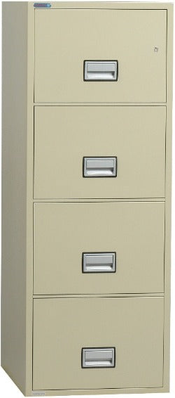 Phoenix Safe LTR4W25 Vertical 25 Inch 4-Drawer Letter Fire and Water Resistant File Cabinet