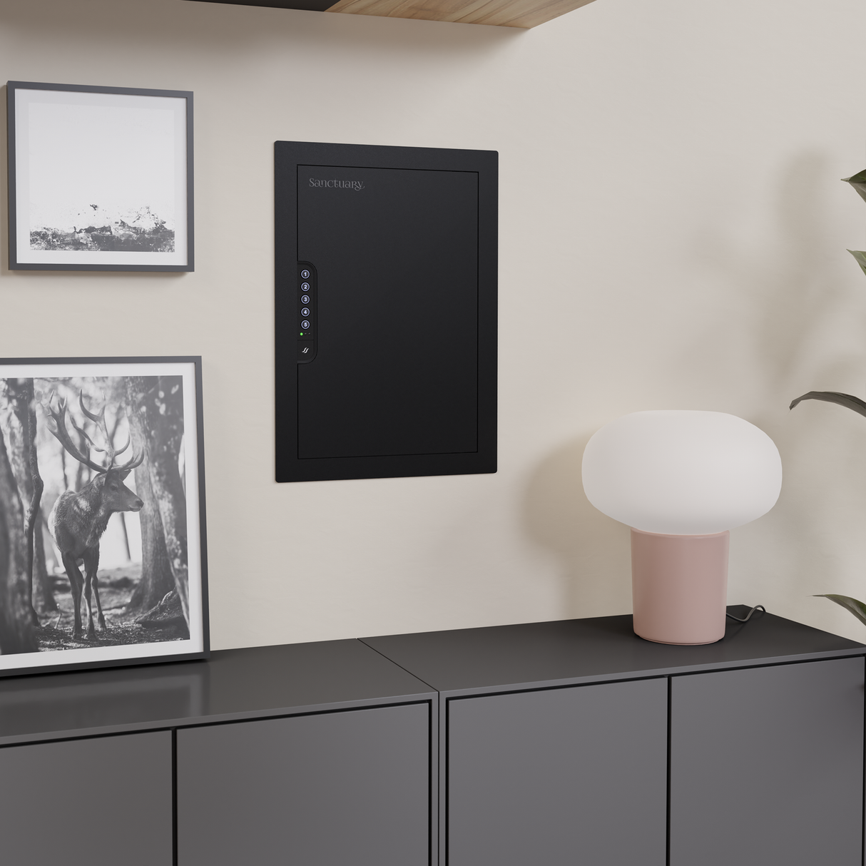 Sanctuary SA-IWV-B Black In-Wall Safe