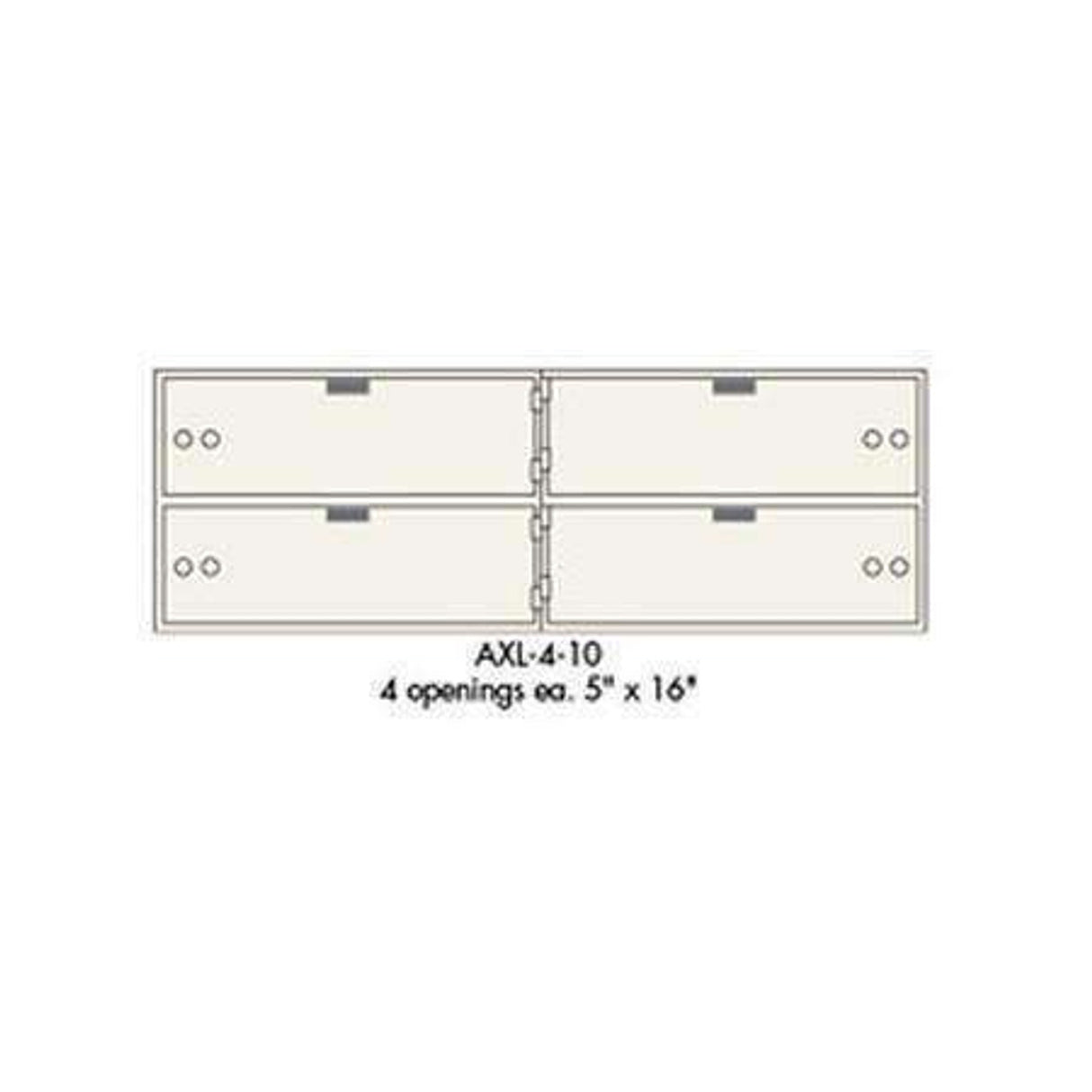 Socal AXL-4-10 Bridgeman AX Series Modular Teller Locker