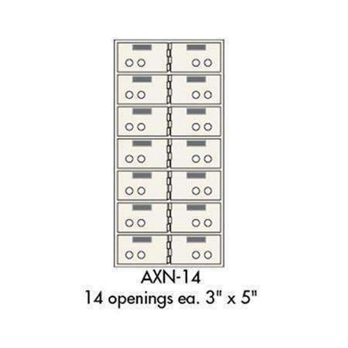 Socal AXN-14 Bridgeman AXN Series Safe Deposit Box