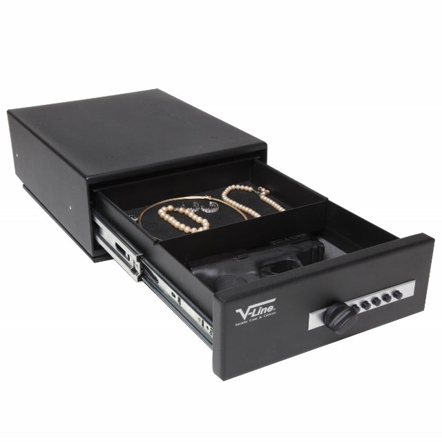 V-Line Slide-Away Handgun & Pistol Safe 10123-S FBLK - Mammoth Safes