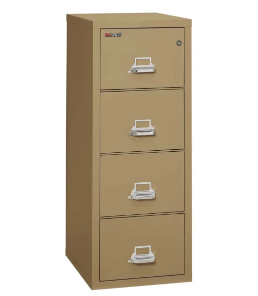 FireKing 4-2125-C Four Drawer Legal 25"D Vertical File Cabinet