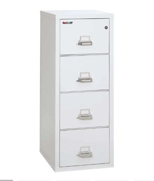 FireKing 4-1825-C Four Drawer Letter 25"D Vertical File Cabinet