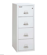 FireKing 4-1825-C Four Drawer Letter 25"D Vertical File Cabinet