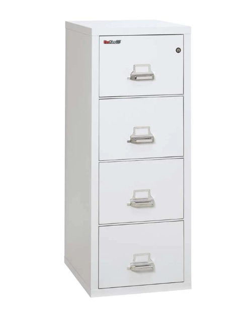 FireKing 4-2125-C Four Drawer Legal 25"D Vertical File Cabinet