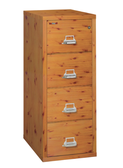 FireKing 4-2125-C Four Drawer Legal 25"D Vertical File Cabinet Designer Series