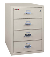 FireKing 4-2536-C 4 Drawer Card-Check-Note File Cabinet