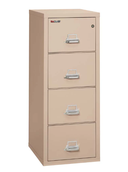 FireKing 4-2125-C Four Drawer Legal 25"D Vertical File Cabinet