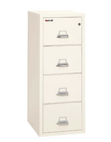 FireKing 4-1825-C Four Drawer Letter 25"D Vertical File Cabinet