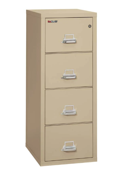 FireKing 4-2125-C Four Drawer Legal 25"D Vertical File Cabinet