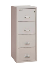 FireKing 4-1825-C Four Drawer Letter 25"D Vertical File Cabinet