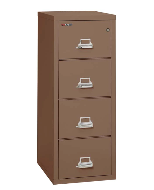 FireKing 4-1825-C Four Drawer Letter 25"D Vertical File Cabinet